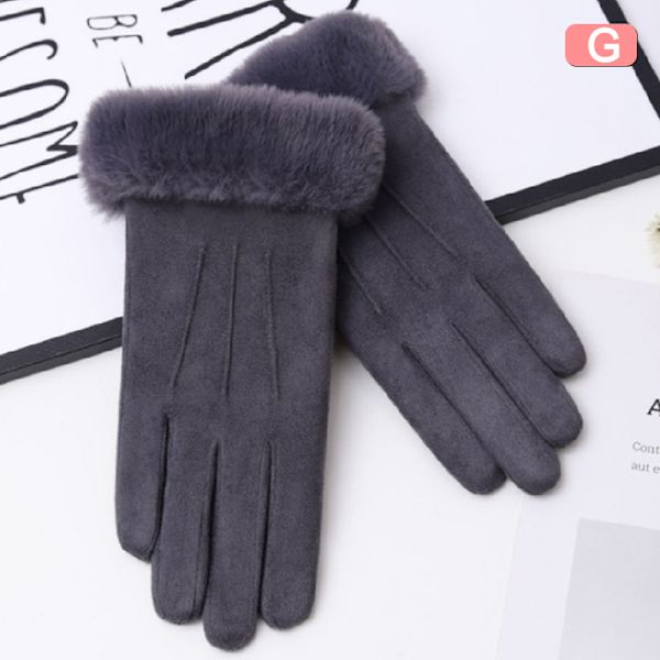 Modehandskar Höst Vinter e Furry Warm Full Finger vantar F F