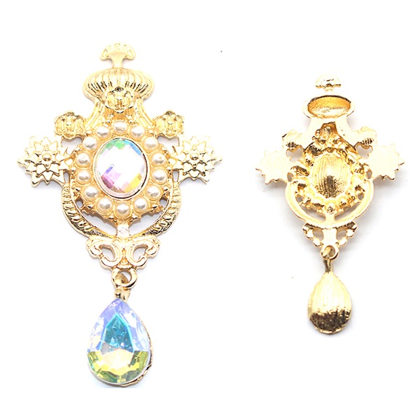 Water Drop Broscher Knappar Sy Legering Knapp Dekor Accessori A8