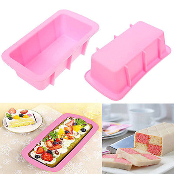 Rektangel Silikon Non Stick Bröd Limpa Form Bakeware Baki