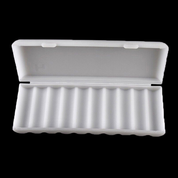 Bärbar plast case cover hållare förvaringsbox för 10st