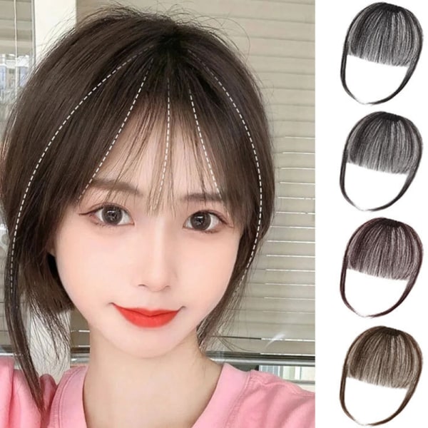 Invisible Synthetic Bangs Front Clip In Hair Bits Air Bangs B3