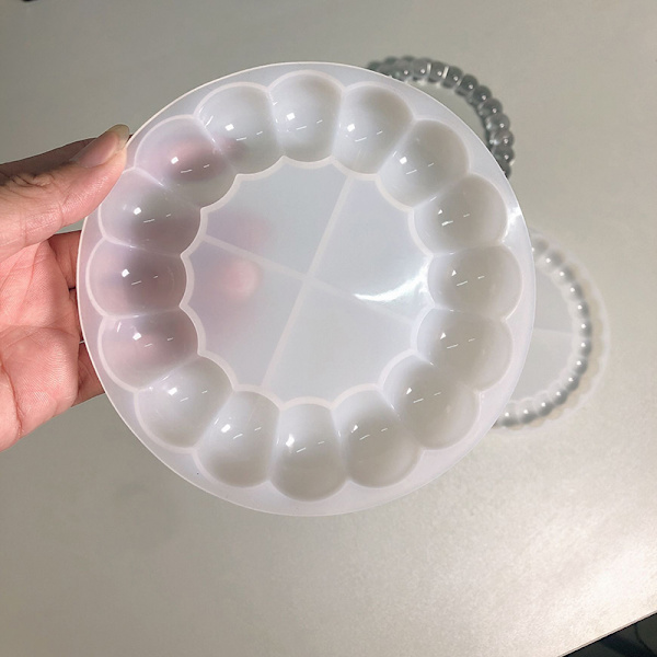 1 st Bubble Coaster form DIY handgjord gipsförvaring T A