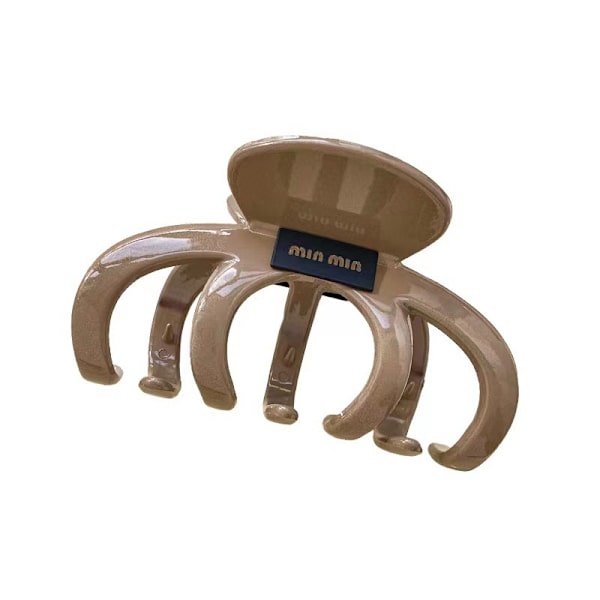 Färg Stor storlek Hårklämma Elegant Daily All-Match Hårklämma Sim beige