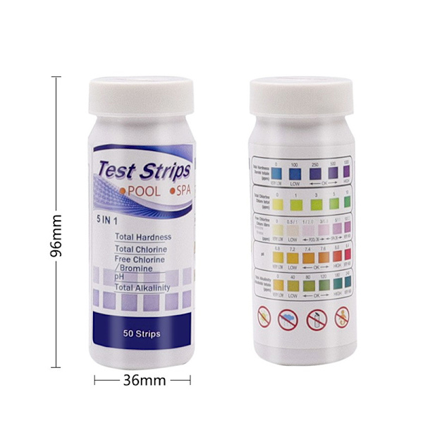 50st Multipurpose klor PH-testremsor SPA Swimming Pool Wa