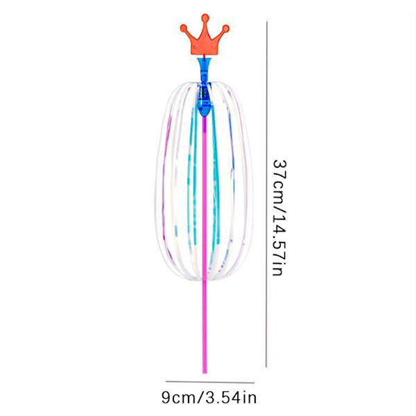 Rainbow Magic Stick Wand LED Bubble Flower Färgglad Lysande Till