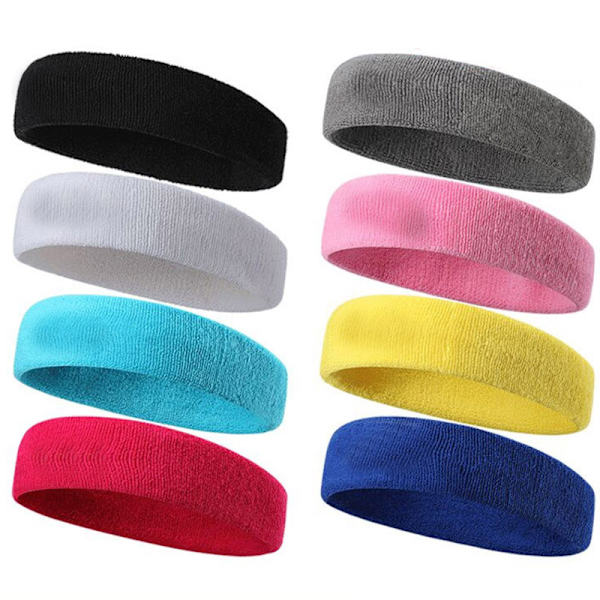 Unisex Sport Svettband Pannband Elastic Fitness Sport Basketbal A5