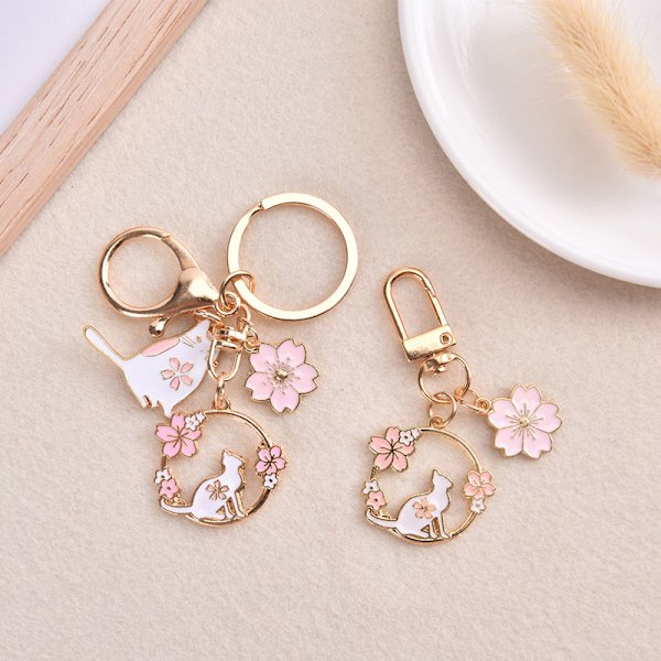 e Keychain Cat Pet Paw Nyckelring Djurfotspår Nyckelringar Så P3