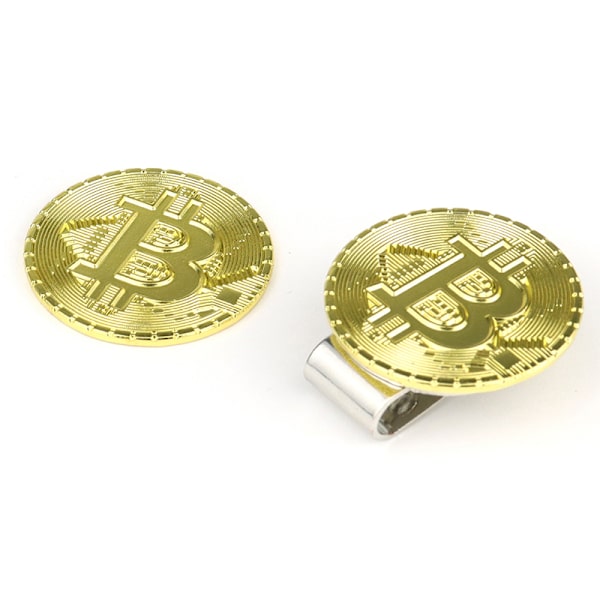 1st golftillbehör Mark Hat Clip Ball Marker Set Magnetisk hatt Gold