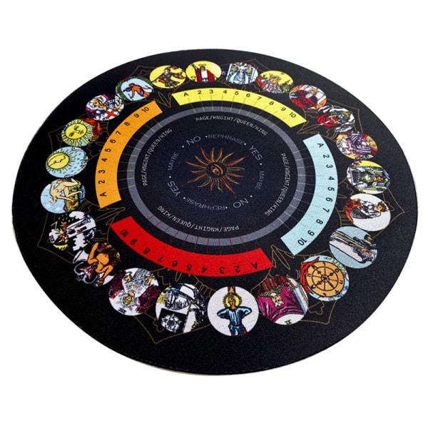 Rund Pendel Divination Duk Tarots Card Pad Runes Alta
