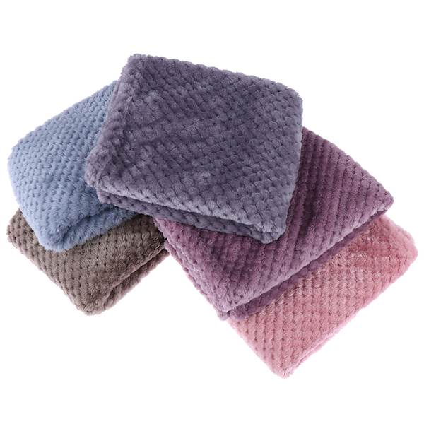 Mjuk, varm plädad fleece-sängfilt Stora mesh -flanellfiltar Gray