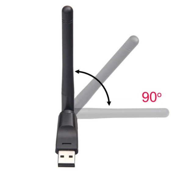 Högkvalitativ USB trådlöst nätverkskort Laptop WiFi-sändare A7