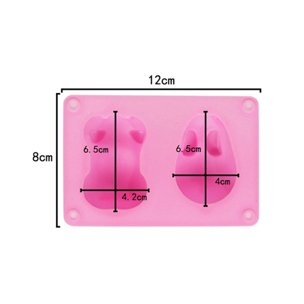 3D DIY Bakverktyg Non-stick silikon form Grisformer Ca