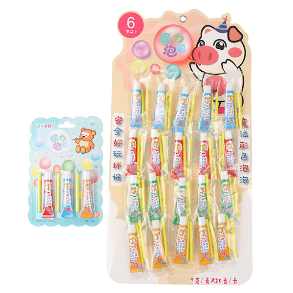 Safe Magic Bubble Lim Toy Blåser Färgglad Bubble Ball Plast 3pcs