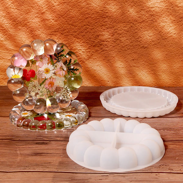1 st Bubble Coaster form DIY handgjord gipsförvaring T A