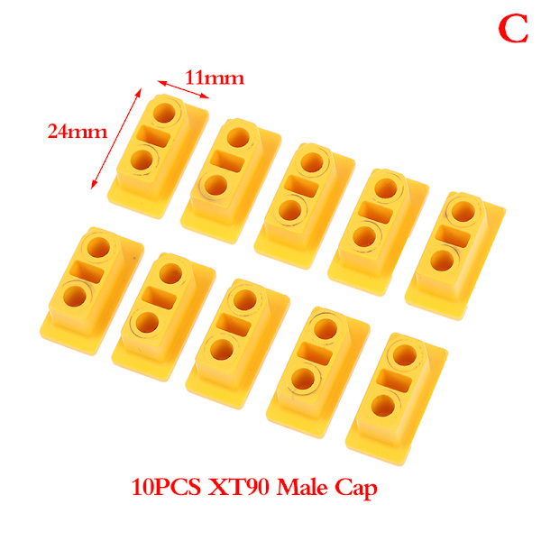 10PCS XT60 XT90 Plug Protection Case PVC Dammtät Cap för RC C