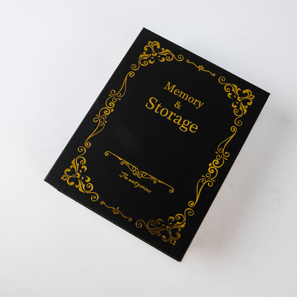 Vintage Fotoalbum Case Förvaring Scrapbooking Bild Black