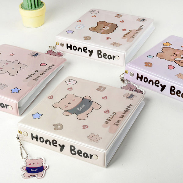 20 Kapacitet Hård CD- case Organizer Cartoon Bear Bär 07