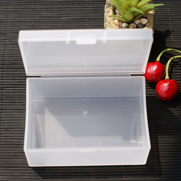 Mini Plastic Box Rektangulär Box Genomskinlig Box Packing Box St