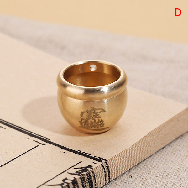 Feng Shui Lucky Fortune Wealth Mässing Cornucopia Baifu Rice Cyli D