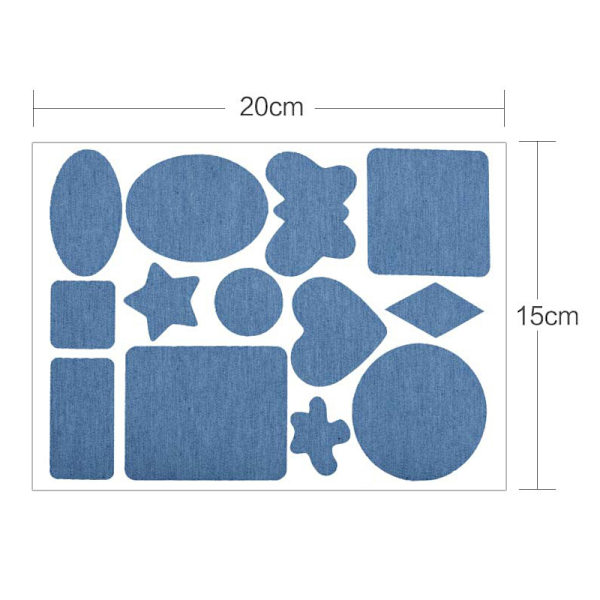 Självhäftande svart/blå lapp för dunjackabyxor Cloth Repa Sky blue