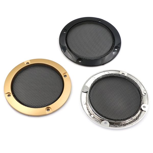 3" o cover dekorativt cirkelgaller i mesh 2 P Black