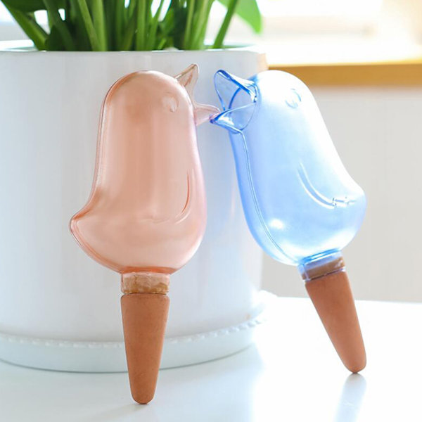 Fågel Automatisk Självbevattning Växter Watering Globe Blue