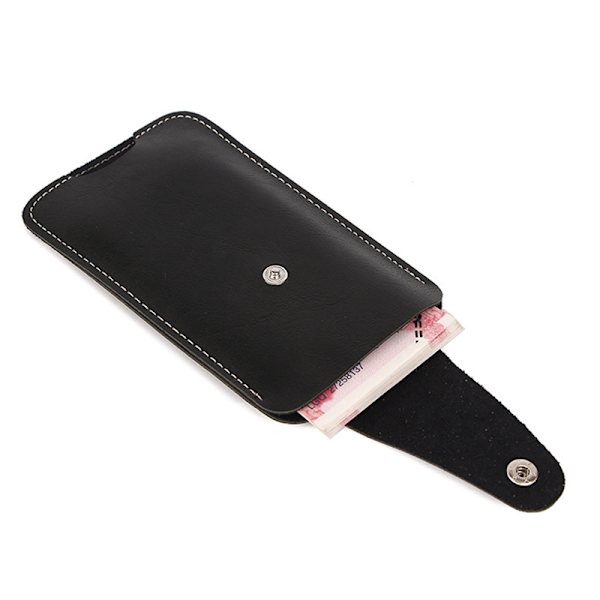 Män Läder Mobiltelefonhölster Universal Outdoor Sport Bälte C Coffee