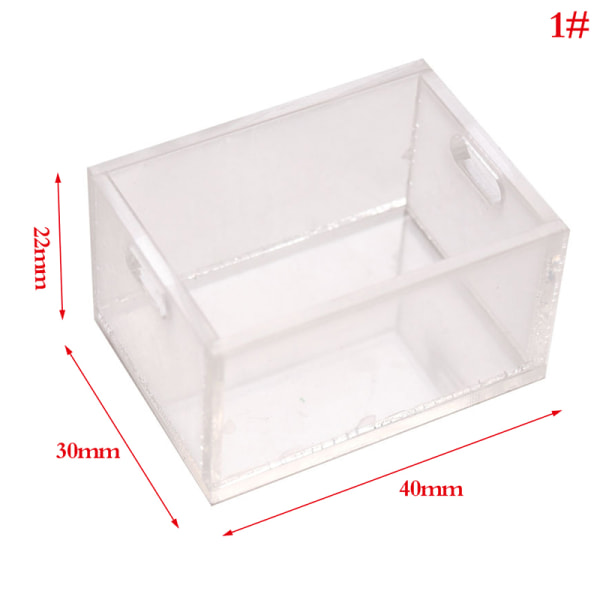1:12 DollHouse Mini 4/6 Grid Storage Box Kosmetisk Box Lattice M single cell