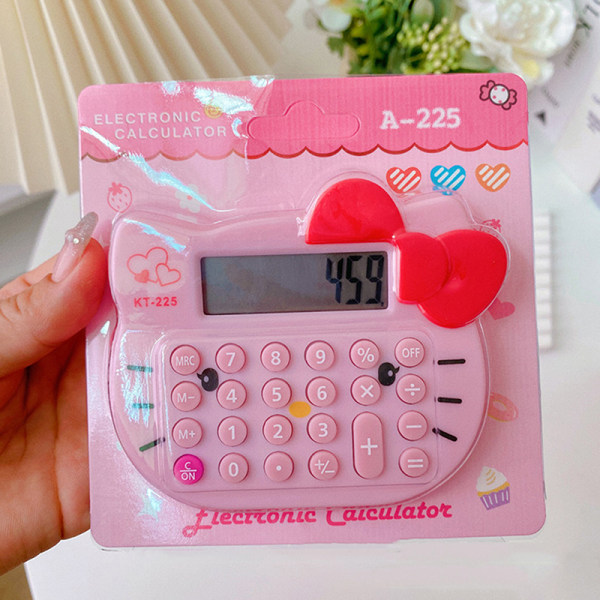 e Cartoon Calculator Kawaii Portable Office Learning Supplies C A3
