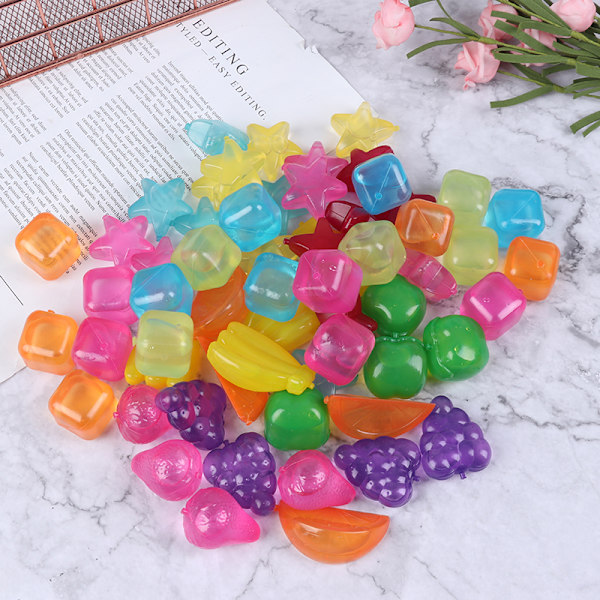 20st Stjärnformad iskub Plast Återanvändbar Multicolour Ice Sto C