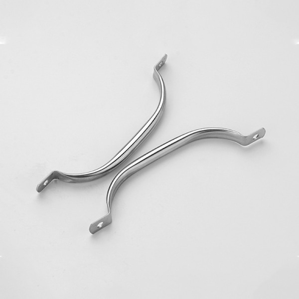 2-pack dörrknoppar i rostfritt stål Skåpsknoppar Silver Låda P 5inch