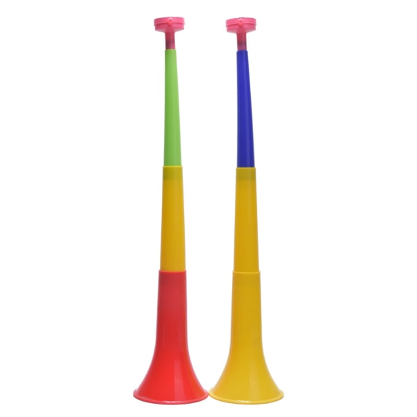 Blåshorn Vuvuzela Festivaler Raves Events Slumpmässiga färger