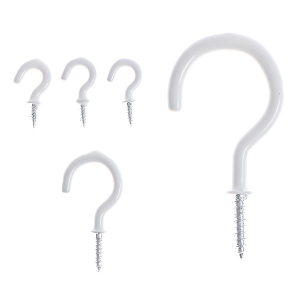 10 st Mugg Shouldered Hanger Cup Hooks Heavy Duty Screw-In Ceil M