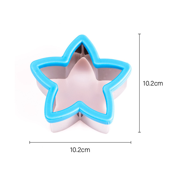 Sandwich ter For Kids Star Heart Shape Rostfri Mould Bi Red