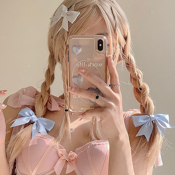 Elegant Satin Bow Hårklämmor för flickor Kawii Barrettes e Hair A White