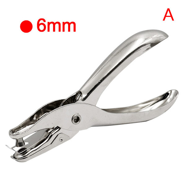 Enkelt hål 3 mm/6 mm pordiameter stanstång Handpappersskrot A