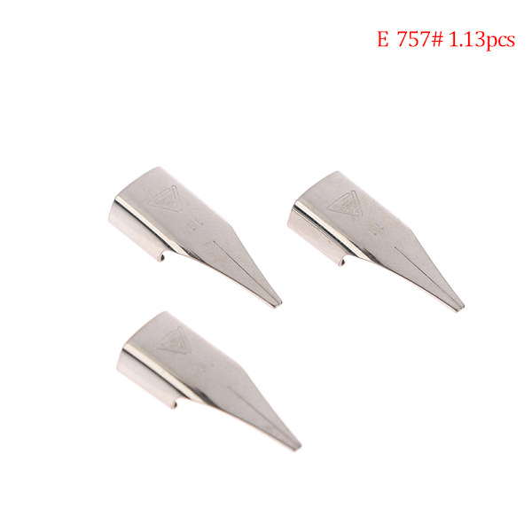 3st 757# Reservoarpenna Nib Tillbehör Bländande F/EF/M Art Nib E