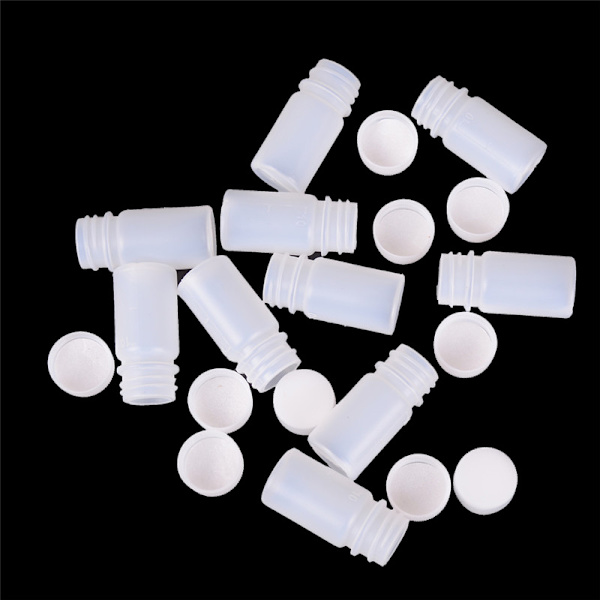 10X 10ml plastreagensflaskor Medicinprovflaskor Vätska H