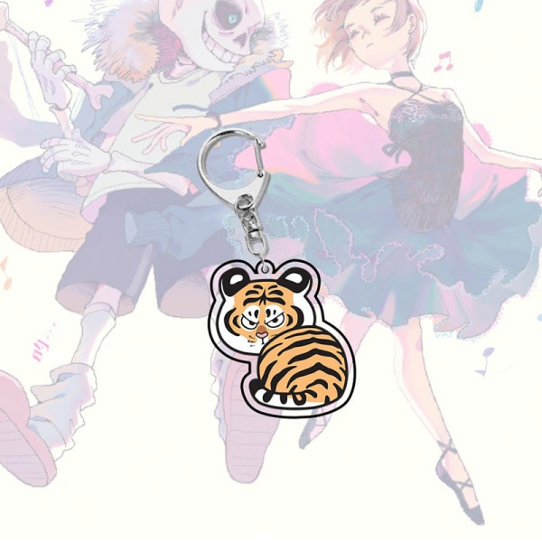 e Tiger Acrylic Keychain Pendant Anime Character Model Kawaii C A3