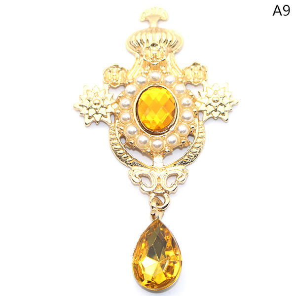 Water Drop Broscher Knappar Sy Legering Knapp Dekor Accessori A7