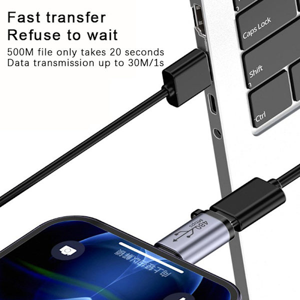 Usb-C till Micro USB Mini USB Adapter Typ-C hona till mikro USB F