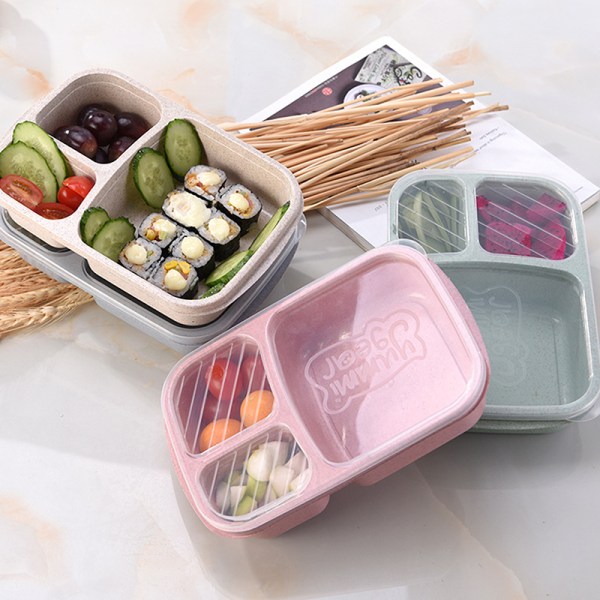 Bento Box Grade Wheat Straw Storage Case Portable Storage Con A3