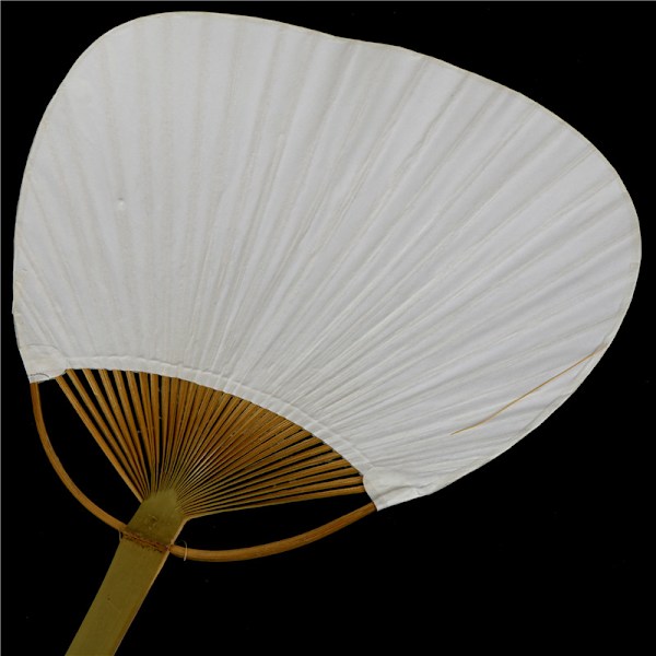 1 st Vit Vit Elegant Papper Hand Fan Bröllopsfest Favors C