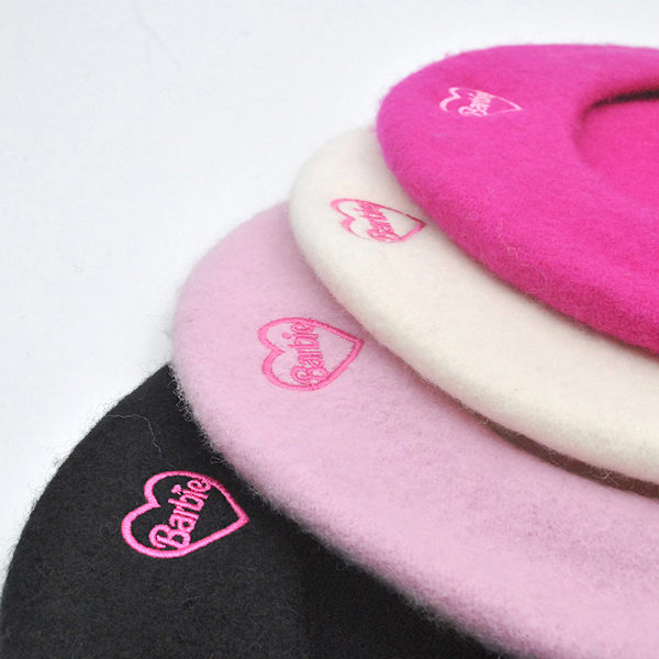 Barbie Rosa Basker Tjejer Accessoarer Höst Och Vinter Kvinnor Woo Rose red
