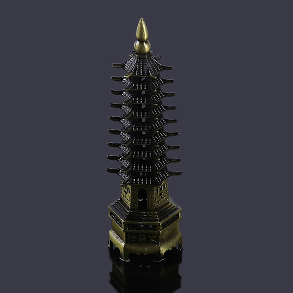 Zinklegering Feng Shui Education Tower Levels Wen Chang Pagoda De Gold