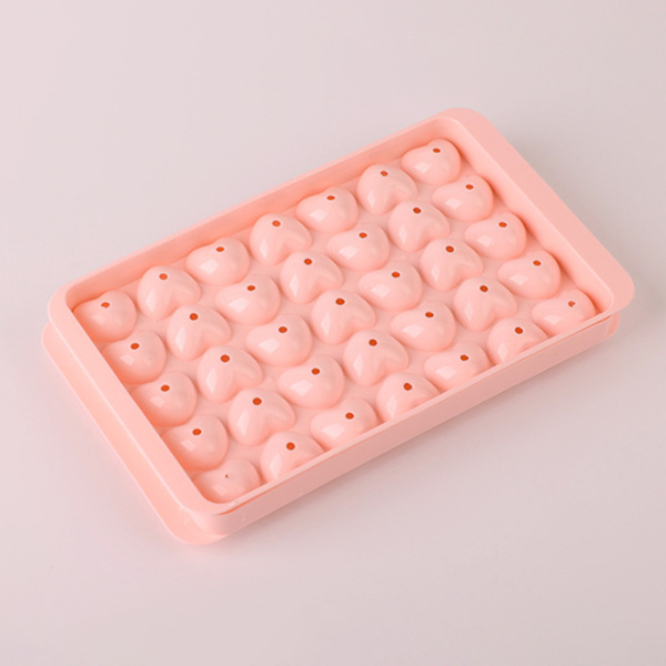 35 Hål Silikon Iskub Form Form Isbricka Frozen Is Pink