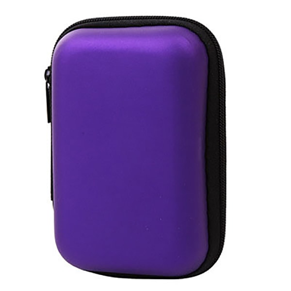 Extern USB hårddisk Disk Case Cover Fodralväska för SSD purple