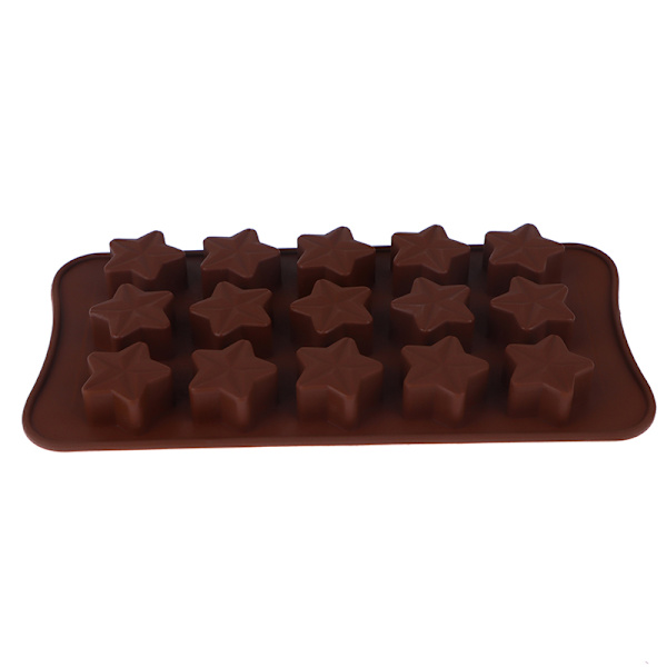 Stjärnformad form Wax Smältformar Non-Stick Candy Sili
