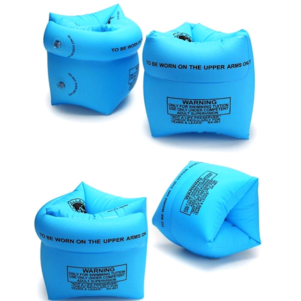 Uppblåsbara armband för barn och vuxna, floaties pool s Yellow
