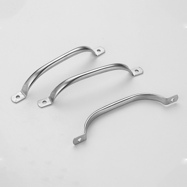 2-pack dörrknoppar i rostfritt stål Skåpsknoppar Silver Låda P 5inch